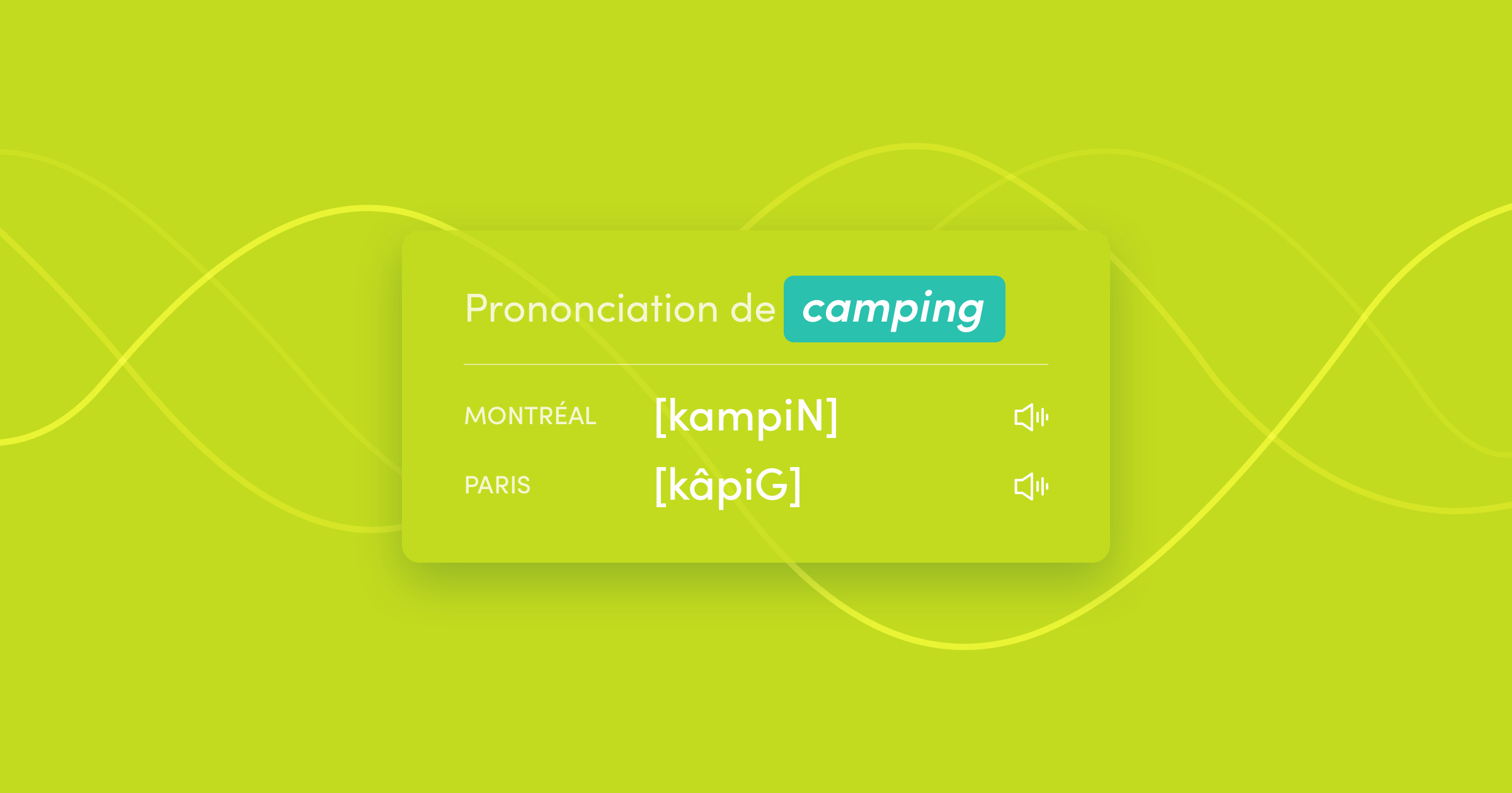 Prononciation audio et transcriptions phonétiques