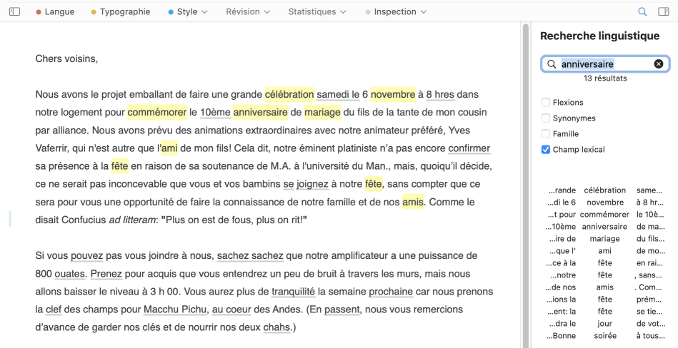 Recherche linguistique