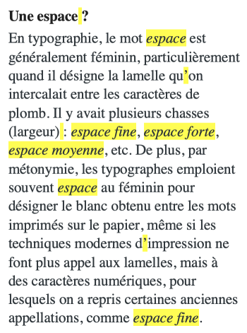 Typographie