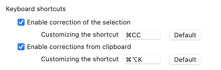Corrector Window | User Guide