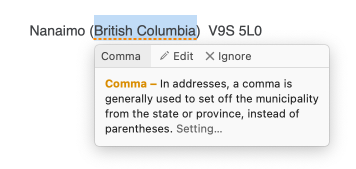 Thick dotted orange underlining