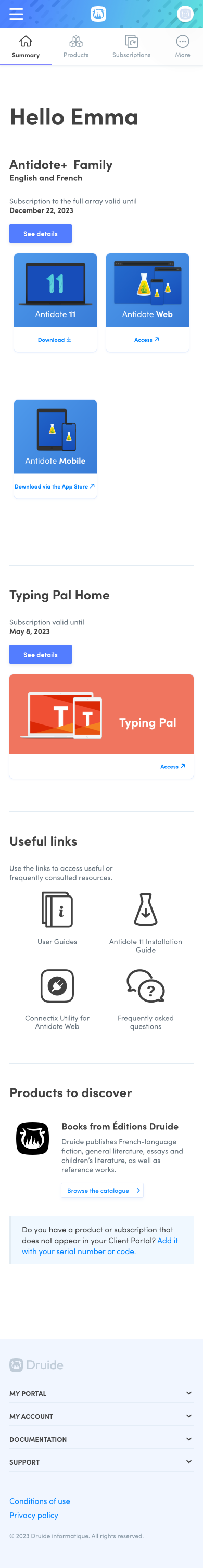 Client Portal Summary