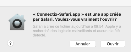 Fenêtre d’avertissement