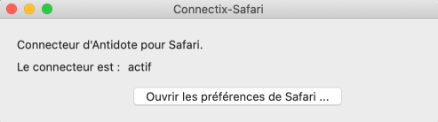 Fenêtre de confirmation