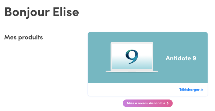 Accès depuis l’Espace client