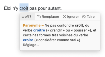 Souligné orangé fin