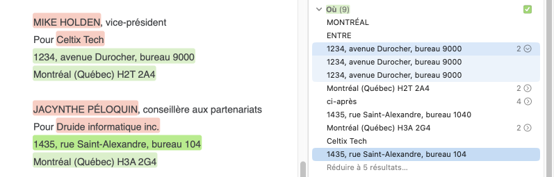 Filtre pragmatique Où