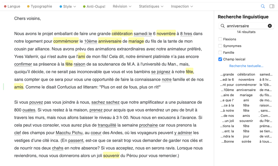 Recherche linguistique