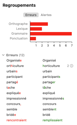 Filtre Regroupements