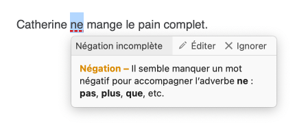 Souligné rouge pointillé