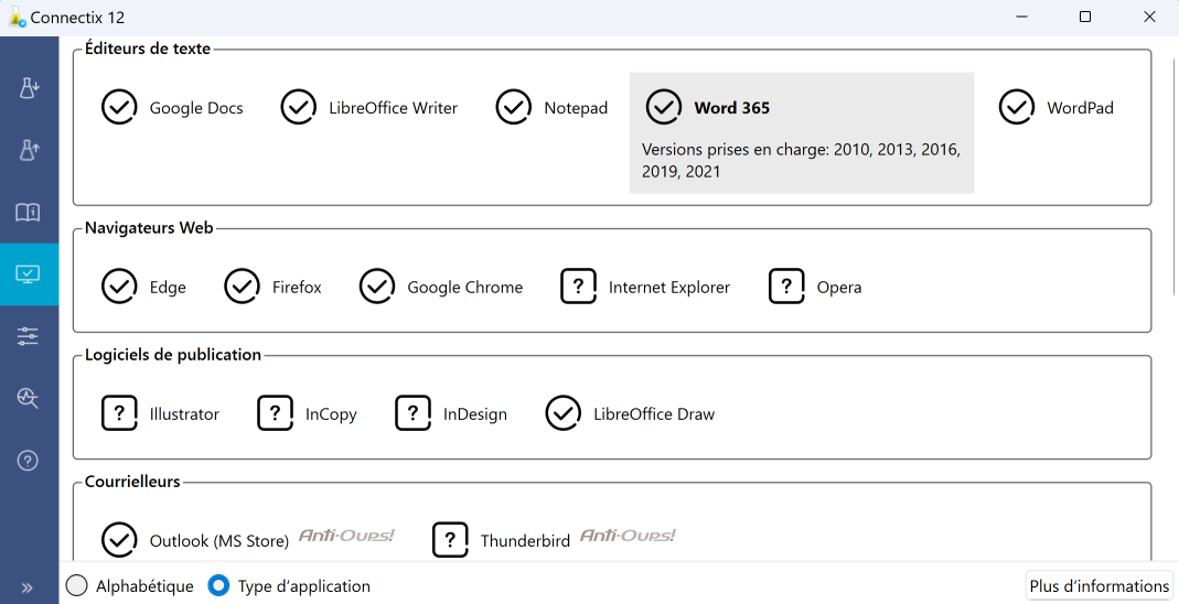 Onglet Compatibilités sur Windows