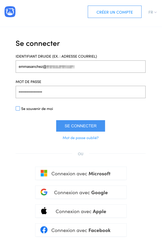 Connexion à l’Espace client