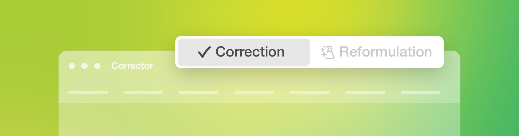 Corrector Presentation | User Guide