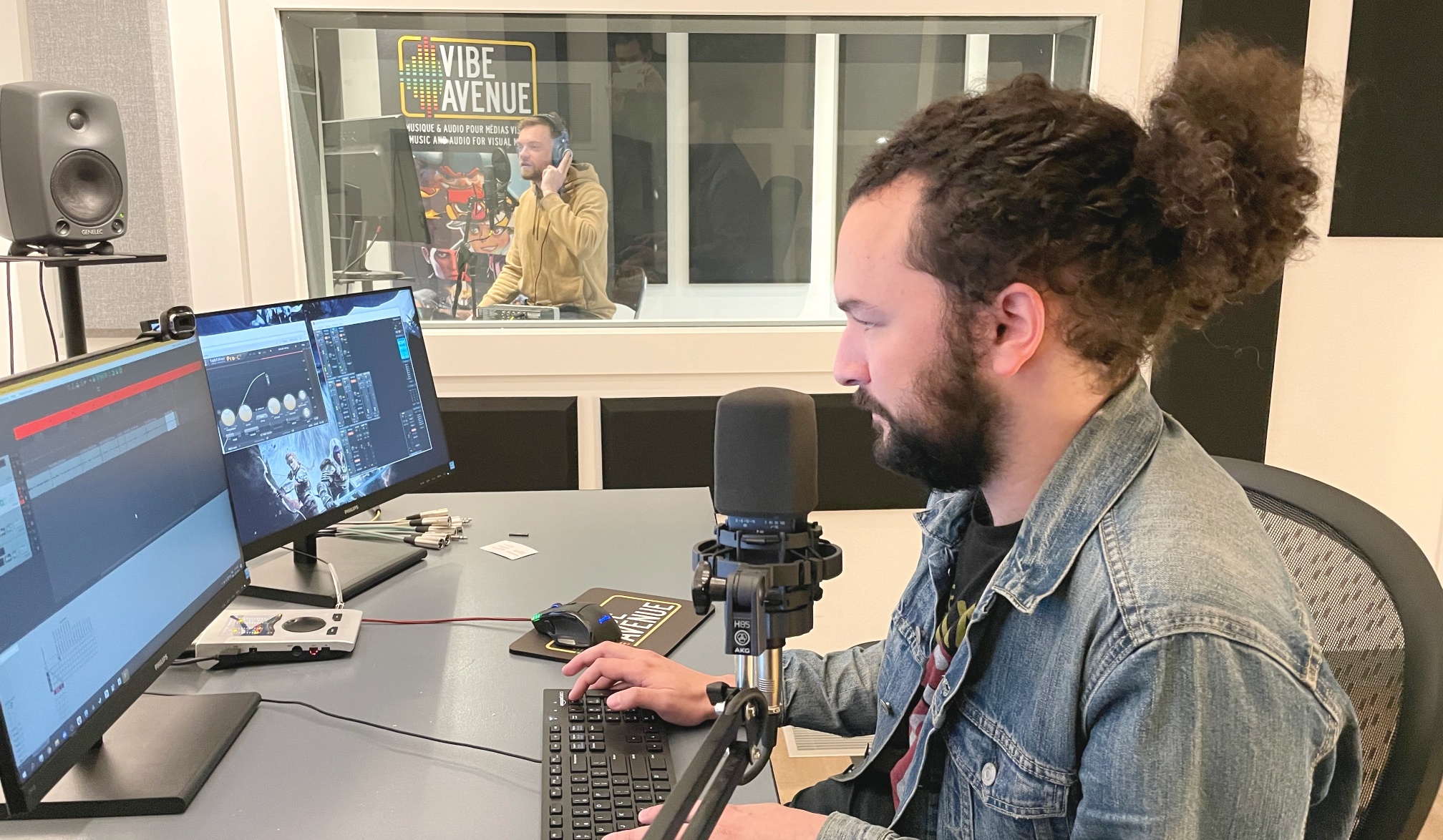 Session d’enregistrement de la voix de Montréal.