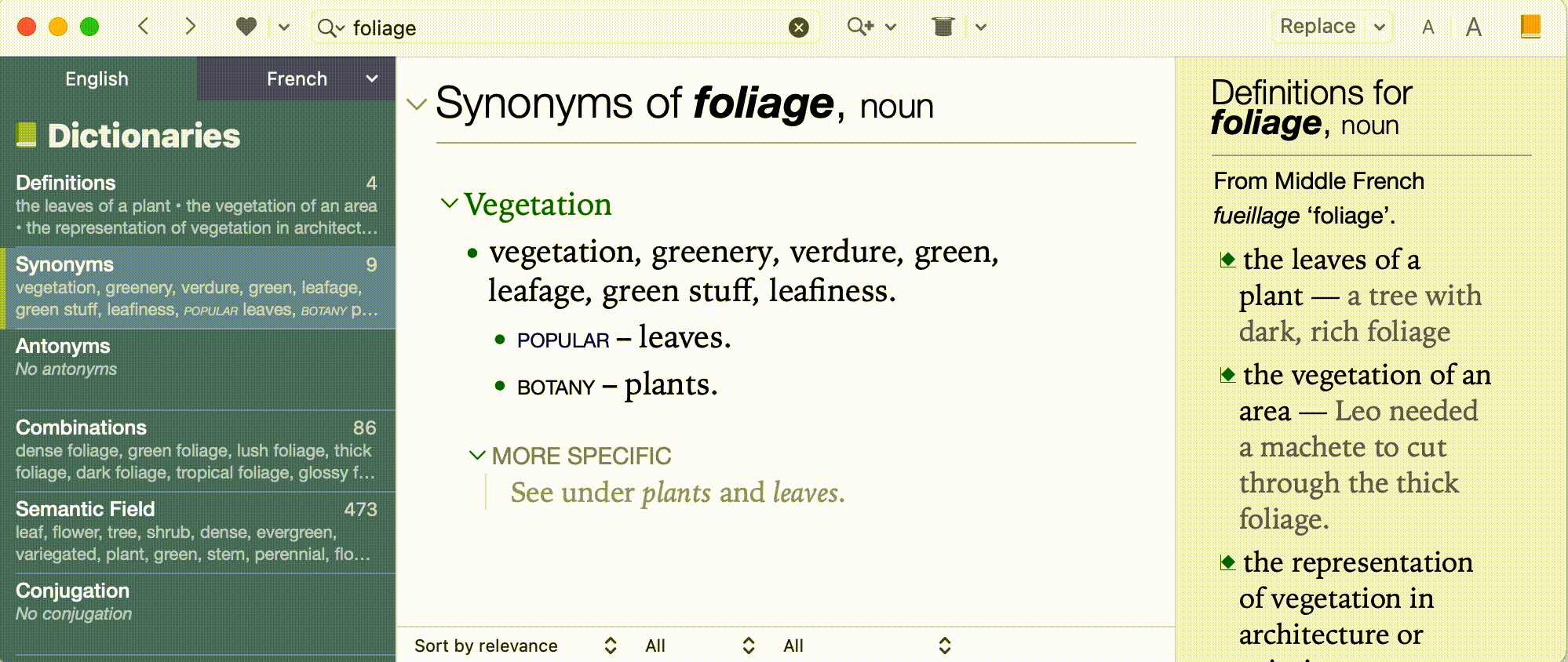 Synonyms of synonyms