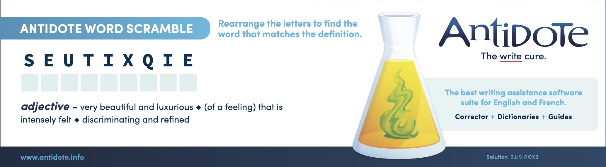 Antidote Word Scramble