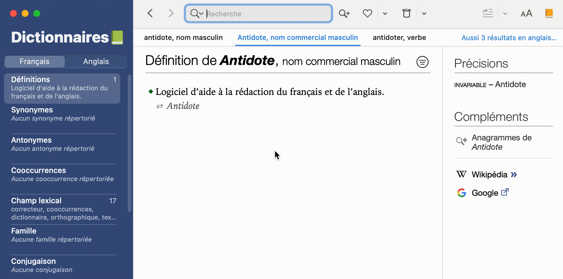 Recherche combinant deux critères