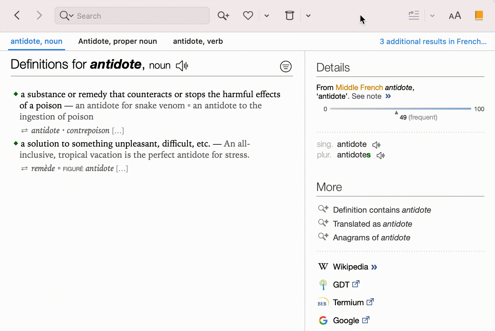 Searching by number of letters