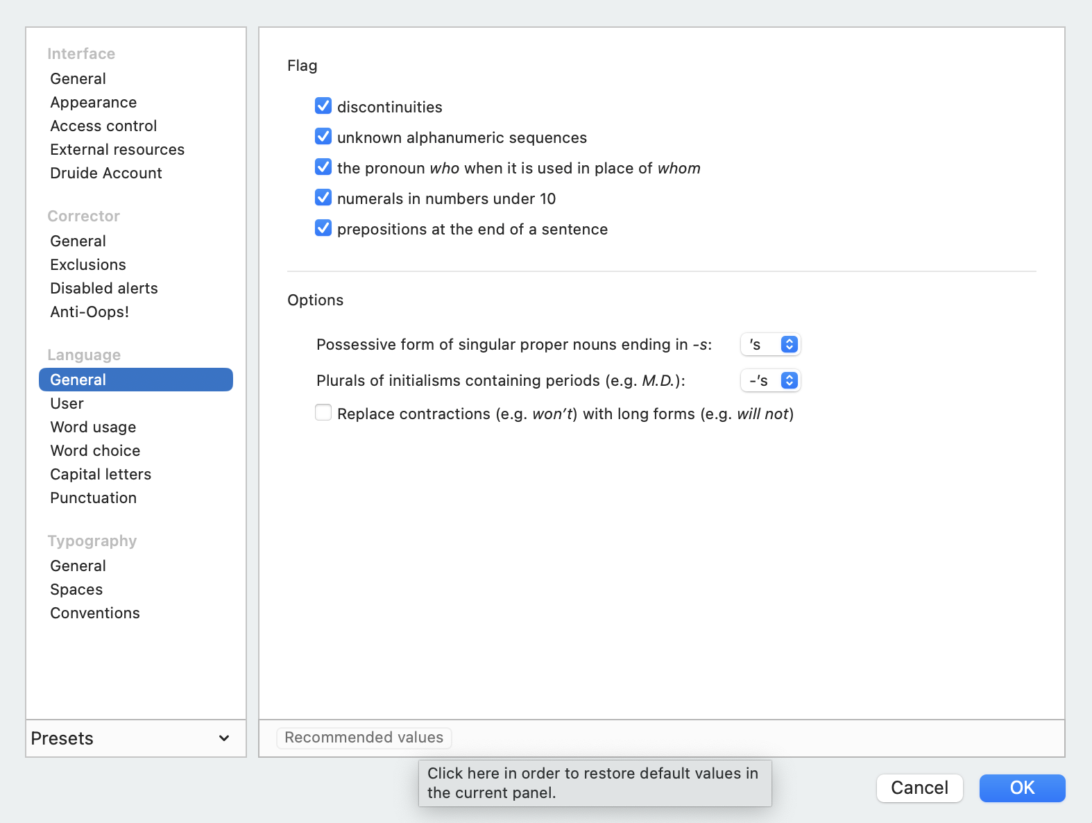 Adjusting the Settings | User Guide